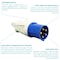 Walther-Werke Pin and Sleeve Plug, 60A, 3Ã¸Y 120/208 or 230, 3 Phase, 3 Pole, Blue, NEMA Not Rated 260509 - alternate 8