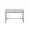 Homeroots 43" Silver and Champagne Writing Desk 319070 - alternate 1