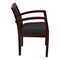Office Star Kenwood Collection Wood Back Guest Chair, Black/Mahogany KEN77MAH-3 - alternate 8