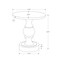 Monarch Specialties Accent Table 25"h, Indoor or Outdoor, Nightstand, Round, Side Table, Grey, Transitional I 4160 - alternate 3