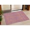 Homeroots 3' X 5' Purple And Copper Abstract Washable Indoor Outdoor Area Rug 599832 - alternate 1