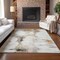 Homeroots 8' X 10' Beige Ivory And Taupe Abstract Washable Indoor Outdoor Area Rug 582659 - alternate 5