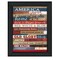 Homeroots America Proud 3 Black Framed Print Wall Art 405180 - alternate 1