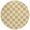 Homeroots 8' Gold And Ivory Round Polka Dot Washable Indoor Outdoor Area Rug 614895 - alternate 9