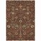 Homeroots 5' X 8' Chocolate Tan And Green Floral Washable Indoor Outdoor Area Rug 603408 - alternate 9