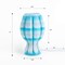 Jonathan Y Flower 13" Tropical Coastal Plant-Based PLA 3D Printed Dimmable LED Table Lamp, Blue/White USA1005A - alternate 9