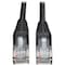 Tripp Lite Cat5e Cable, Snagless, Molded, Black, 25ft N001-025-BK - alternate 1