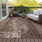 Homeroots 9' X 12' Chocolate Ikat Washable Indoor Outdoor Area Rug 576987 - alternate 9