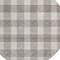 Homeroots 8' Taupe And Gray Round Plaid Washable Indoor Outdoor Area Rug 595447 - alternate 8
