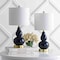 Jonathan Y Anya 20.5" Mini Glass Table Lamp, Navy, 2PK JYL1028F-SET2 - alternate 6