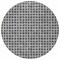 Homeroots 8' Graphite Gray And Silver Round Geometric Washable Indoor Outdoor Area Rug 583290 - alternate 9
