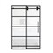 Fab Glass And Mirror Single Sliding Door, 56in“60in W x 76in H, 3/8in Frameless Temper SHMR-60-76MB - alternate 1