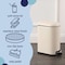 Happimess Roland Mini 2.6-Gallon Step-Open Trash Can, Limestone Beige HPM1009F - alternate 5