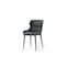 Homeroots Black Faux Leather and Steel Wing Back Dining Side Chair 719102 - alternate 9