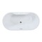 Kingston Brass 51" Acrylic Oval Double Ended Freestanding Tub with Drain, Glossy White/Polished Nickel VT7DE512823C426 - alternate 1