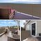 Wrightmaster 3 ft. x 10 ft. Brown Balcony Privacy Fence Screen with UV Blockage for Balcony Porch Patio Deck Yard ZR-0310BW - alternate 7