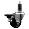 Service Caster 3'' Hard Rubber Swivel 1-1/4'' Expanding Stem Caster with Brake SCC-EX20S314-HRS-PLB-114 - alternate 1