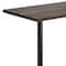 Flash Furniture Bennett 30 in x 60 in Solid Wood Indoor Tabletop in Dark Brown with 22 in x 22 in Bar Height GSF-REC3060-DKBRN-T2222B-GG - alternate 10