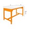 Diversified Spaces Fab Lab Workbench, Top 60"x30" Eraseable AMS6030LEWT - alternate 4