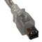 Sanoxy 6ft IEEE 1394a FireWire 400 6-pin to 6-pin, Clear SNX-CBL-LDR-FW105-C106 - alternate 2
