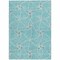 Homeroots 5' X 8' Teal Blue And Ivory Geometric Washable Indoor Outdoor Area Rug 612906 - alternate 9
