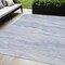 Homeroots 5' X 8' Sky Blue Striped Washable Indoor Outdoor Area Rug 608125 - alternate 1