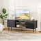 Simple Deluxe TV Stand for 45 55 60 inch Living Room, 2 Cabinet Media Console Table, Entertainment Center with St 3A88TVS001BLK01 - alternate 1