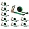 Mytee Products 2in x 30ft  Green Ratchet Strap w/ Flat Hooks, 3,333 WLL, 10PK RS230Gx10 - alternate 1