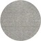 Homeroots 8' Gray Gold And Ivory Round Polka Dot Washable Indoor Outdoor Area Rug 599048 - alternate 8