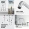 Vigo Cass Two-Handle Widespread Bridge Kitchen Faucet with Side Sprayer in Chrome VG02051CH - alternate 7