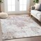 Homeroots 5' X 8' Ivory Light Purple And Gray Damask Washable Indoor Outdoor Area Rug 596388 - alternate 9
