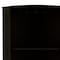 Homeroots 71in Black Wood Corner Bar Cabinet With Two Doors 477753 - alternate 4