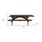 Homeroots 94" Dark Brown Solid Wood Outdoor Picnic Table 525019 - alternate 4