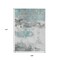 Homeroots 9' X 12' Teal Blue And Gray Abstract Washable Indoor Outdoor Area Rug 617744 - alternate 9