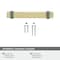 Amerock Overton 3-3/4 in 96 mm Center-to-Center Brushed Gold/Black Chrome Cabinet Pull BP36681BGLBCR - alternate 5