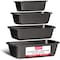 Bakken-Swiss Loaf Pan Set, Nonstick Carbon Steel, Dishwasher Safe, Ideal for Bread and Cakes, 4PK BK4LOA4 - alternate 1