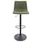 Leisuremod Tilbury Modern Adjustable Bar Stool with Footrest and 360-Degree Swivel, Olive Green, 2PK TS29G2 - alternate 8