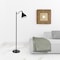 Homeroots 65" Black Swing Arm Floor Lamp With Black Cone Shade 523422 - alternate 8