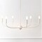 Jonathan Y Ainsley 35" 6-Light Grand Traditional Farmhouse Adjustable Swooping Arm Candle-Style Metal LED Chand JYL9562A - alternate 11