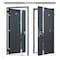 Vdomdoors Steel Door Deux 6501 Anthracite 2 Sidelight Exterior Windows Stainless Inserts Single Modern Painte DEUX6501EXD-BLK-W14+36+14 x H80-Left-hand Inswing - alternate 7