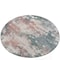 Homeroots 8' Coral And Teal Blue Round Abstract Washable Indoor Outdoor Area Rug 631971 - alternate 1