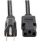 Eaton Tripp Lite Series Computer Power Cord, NEMA 5-15P to C13 - Heavy-Duty, 15A, 125V, 14 AWG, 2 ft. P007-002 - alternate 1
