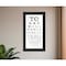 Homeroots Eye Chart I 1 Black Framed Print Wall Art 405340 - alternate 4
