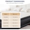 Yssoa Simple Deluxe Queen Camping Air Mattress with Built-in Electric High-Speed Pump, 18in Bed Height, B 3A88HKMATSAIRQUEEN18BLK - alternate 5