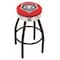 Holland Bar Stool Co 30" Blk Wrinkle New Mexico Swivel Bar Stool, Chrome Ring L8B3C30NewMex - alternate 1