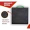 Mytee Products 16in x 16in x 1in Square Outrigger Pads w/ Rope Handle - High-Density, Black, 4PK ORP-161610x4 - alternate 24
