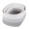 Home-Complete 3-Piece Storage Basket Set Small, Medium, and Large Rope Baskets for Makeup, Towel, or Office, Gray ST-HOME5-GRY - alternate 6