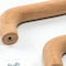 Homeroots Set of Two Brown Wood C Shape Drawer Pull Knobs, 2PK 476582 - alternate 8