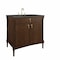 James Martin Vanities Kinnsden 36" Single Vanity, Sable Oak w/ 3 CM Parisien Bleu Silestone Top D680-V36-SBK-3PBL - alternate 10