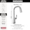 Delta Stryke Single Handle Pull-Down Kitchen Faucet with Touch2O Technology 9176T-AR-PR-DST - alternate 7